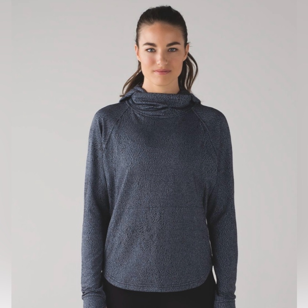 lululemon athletica Blue Cowl Neck Sweater